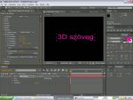 Adobe After Effects: 3D sz�veg k�sz�t�se r�szlet
